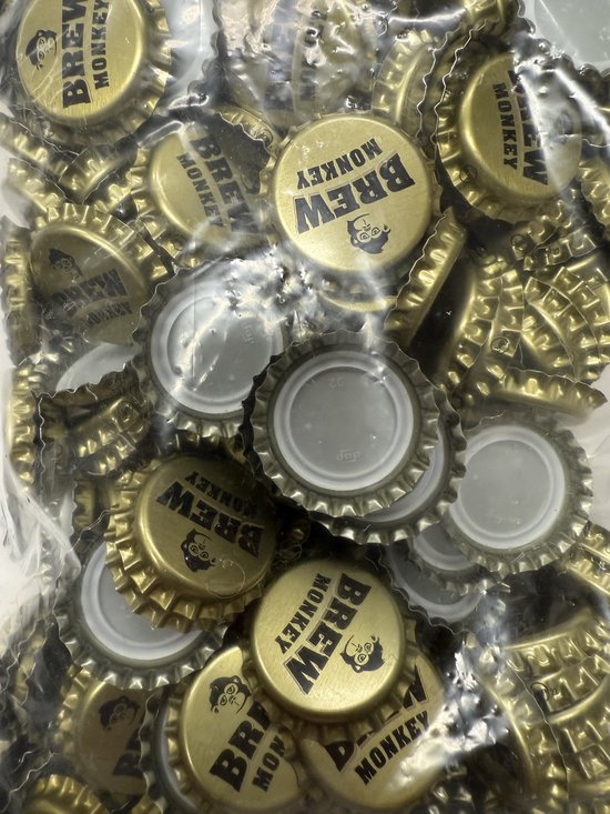 Brew Monkey Kroonkurken 26mm - 500 stuks - Kroonkurken voor Bierflesjes - Bottelen - Bierbrouwpakket Tool