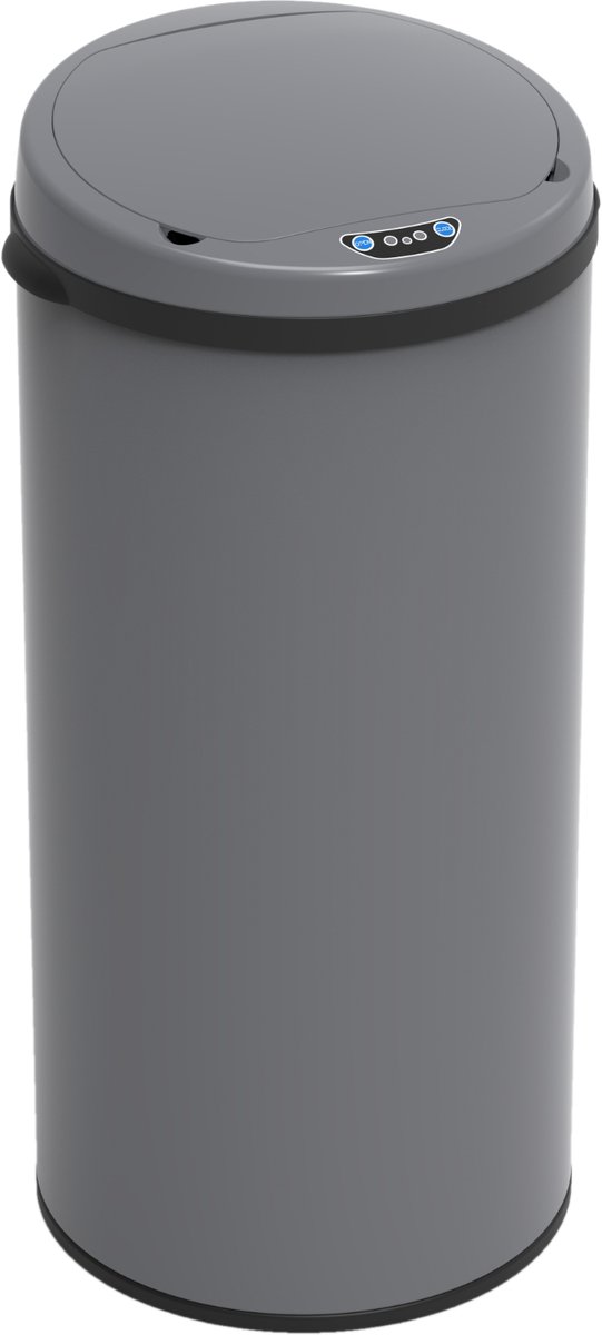 SVITA sensor afvalemmer - 50L staal met sensor afvalemmer keuken grijs