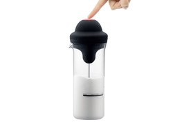 Bazzzy® Professionele Melkopschuimer 450 ml – Elektrische & Handmatige Melkopschuimer – Inclusief 2x AA Batterijen – Melk Opklopper voor Cappuccino, Latte Macchiato & Koffie – Duurzaam en Eenvoudig Schoon te Maken