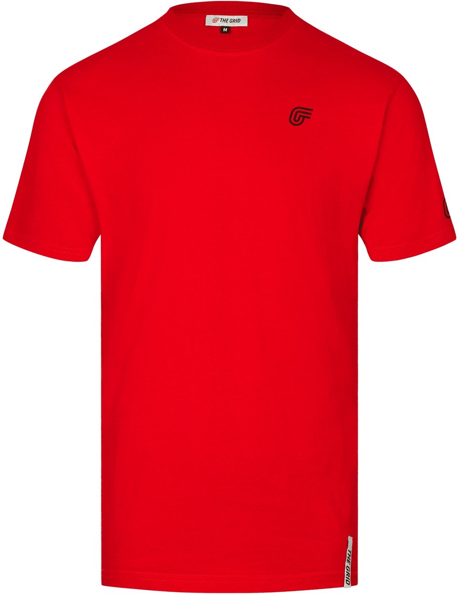 T-shirt The Grid Rood, maat XL - The Grid lifestyle - Racing lifestyle - T-shirts