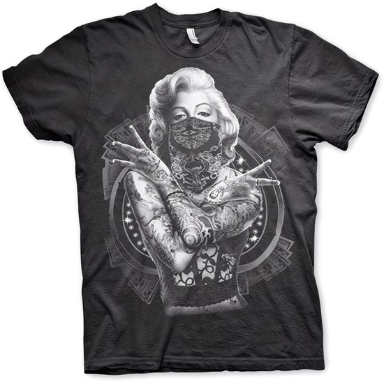 Marilyn Monroe Outlaw T-Shirt AB-1-18519-L27 Black-XXL