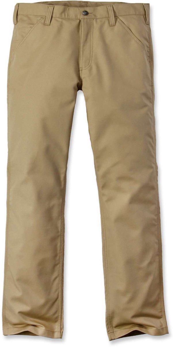 Carhartt Herenbroek Rugged Stretch Canvas Pant Dark Bruin