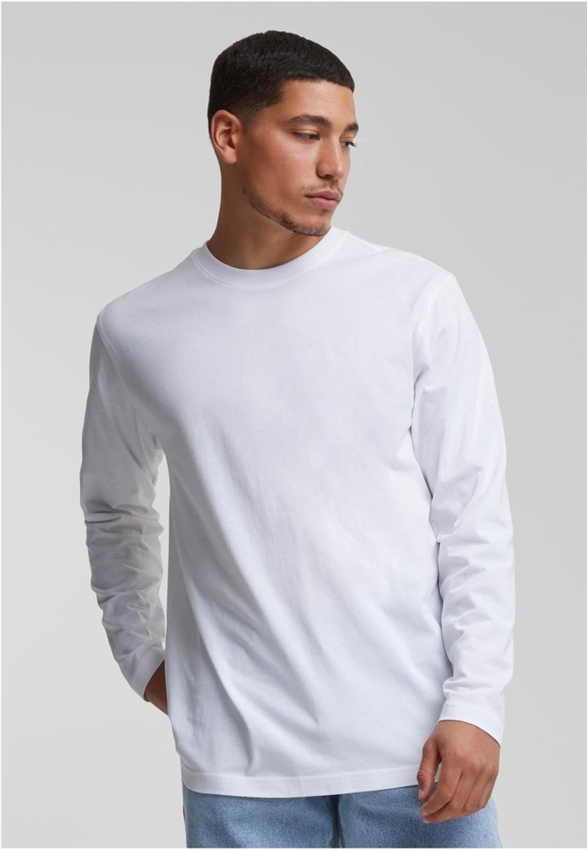 Urban Classics Basic Longsleeve shirt 5XL Wit