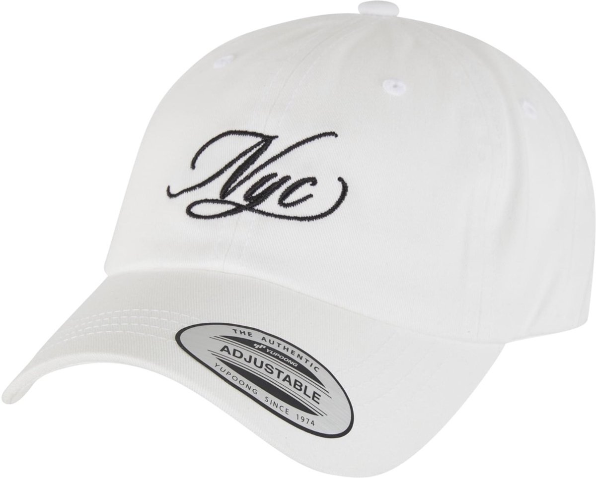 Miss Tee Dames Nyc Calligraphy Letters Dad Cap MST328