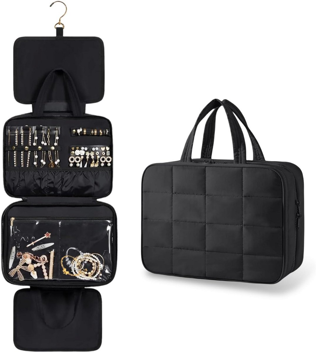 MMM® Toilettas met Haak - Packing Cubes - Toilettas - Grote Hangende Cosmetische Tas - voor Mannen en Vrouwen