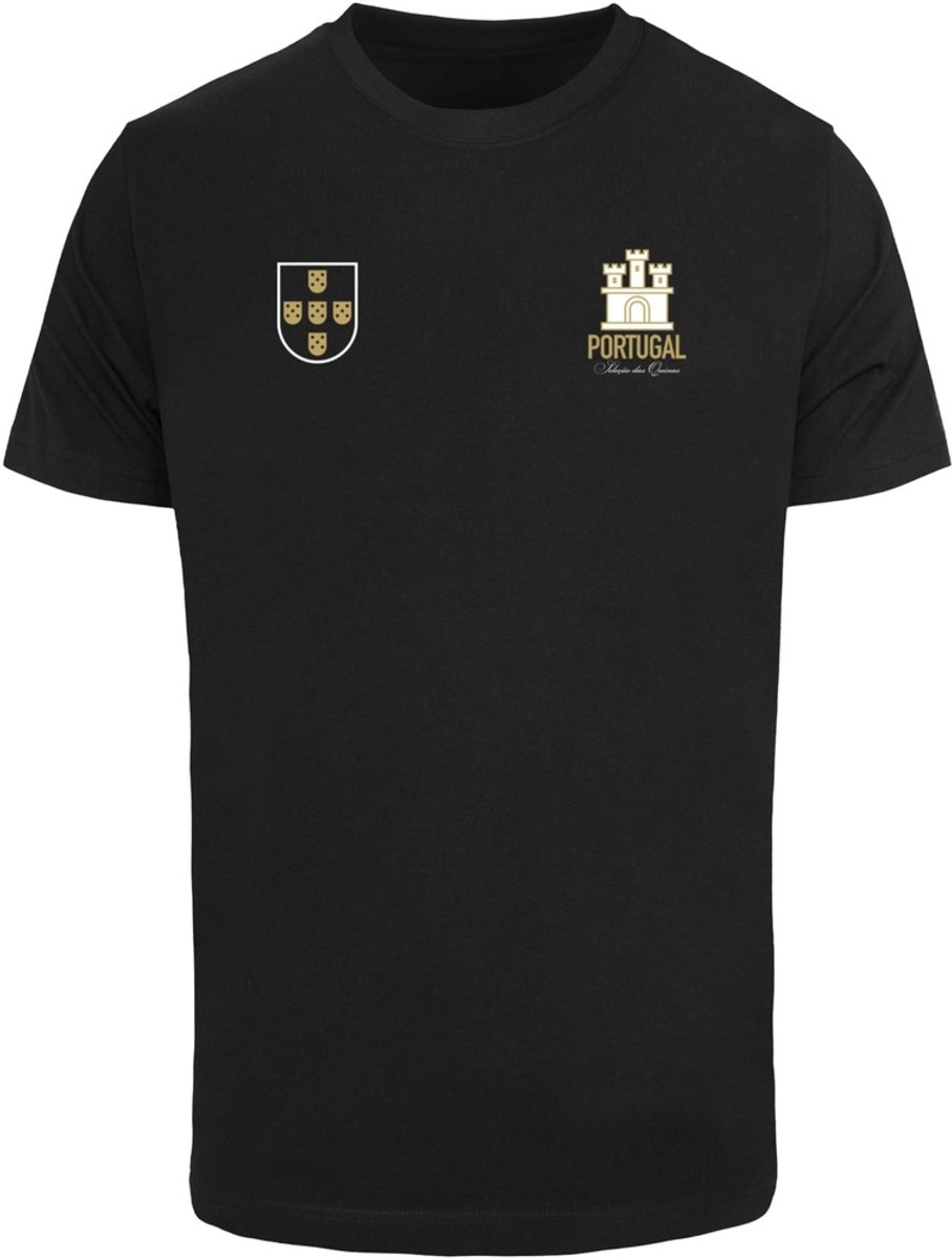 Mister Tee T-shirt Portugal-shirt Zwart