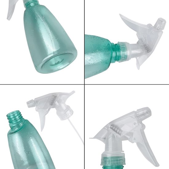 2 Stuks Transparante Schoonmaak Sprayflessen 500ml - Hervulbare Spuitflessen Met Fijne Nevel Voor Planten En Huisdieren