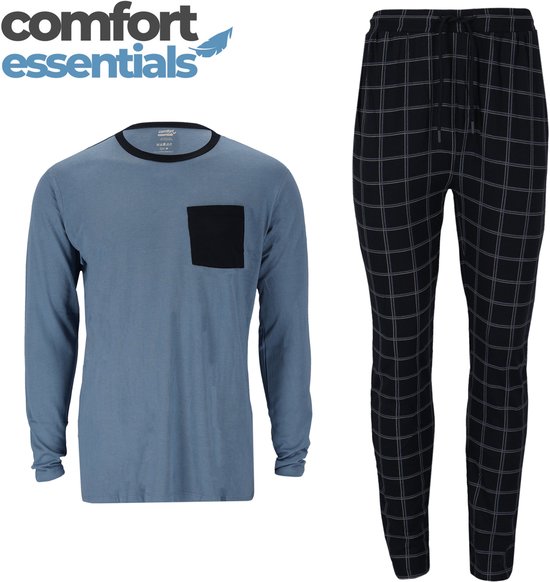 Luxuriöses langes Bambus-Pyjama-Set für Herren – Hotel Collection