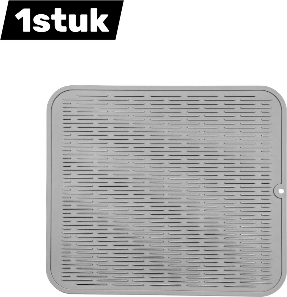 1stuk - Siliconen afwasmat - Hittebestendig en antislip - Keukenbladbeschermer - Multifunctioneel voor aanrechtbladen, koelkast, keuken, woonkamer - Pannenlap - 45x40cm grijs