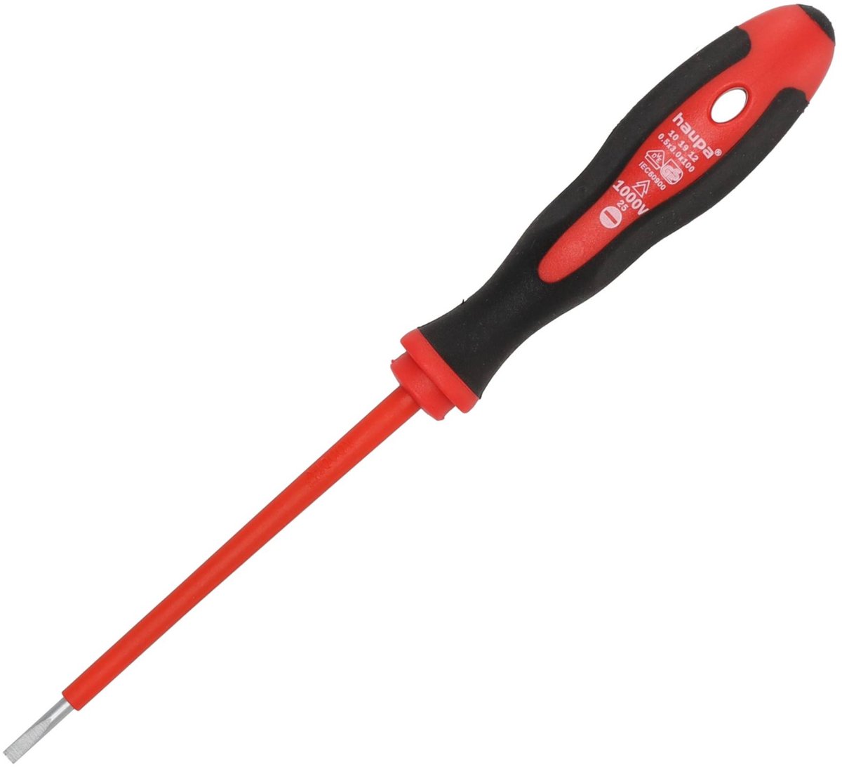 Haupa VDE Geïsoleerde Sleufschroevendraaier 3 x 100 mm