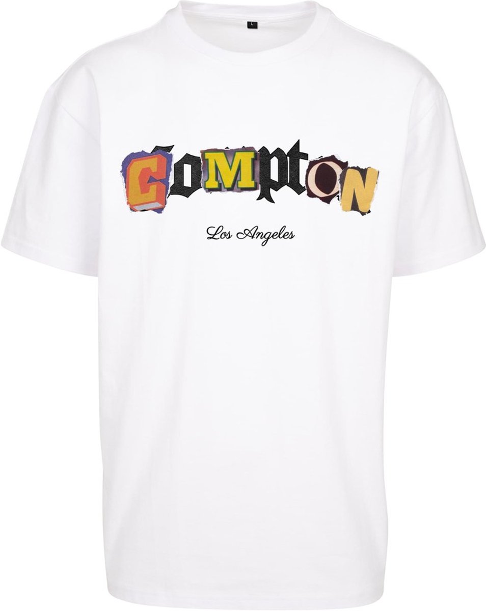 Mister Tee Compton L.A. Oversize Heren T-shirt XL Wit