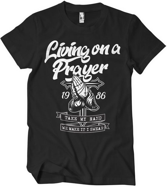 Hybris Living On A Prayer T-Shirt Black-L