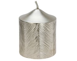 Decoratieve kaars met metallic patroon, 5 x 6 cm