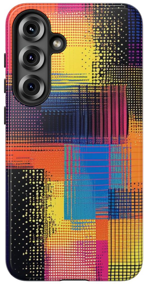 Kleurrijk Abstract Pixelpatroon – Telefoonhoesje Geschikt voor Samsung Galaxy S25 Plus
