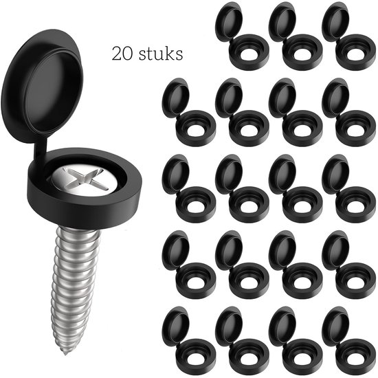 20-pack - schroefdoppen - vouwmoerdoppen - schroefdoppen - ringdoppen - schroefbeschermers