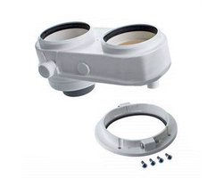 Ferroli rookgasadapter parallel 80/80 voor BlueSense en BlueHelix