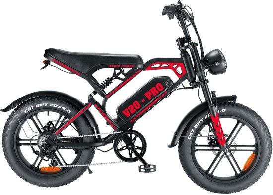 Fatbike stickerset Tomato Red, weerbestendig, krasbestendig, opvallende rode fietsstickers, C80 model