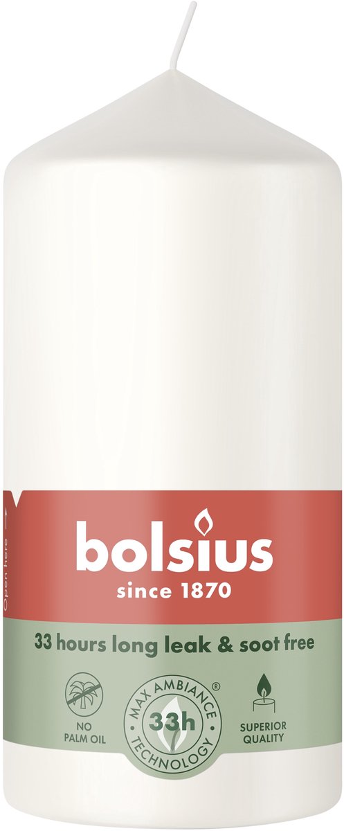 Bolsius Stompkaars - 120/58 mm - Cloudy White