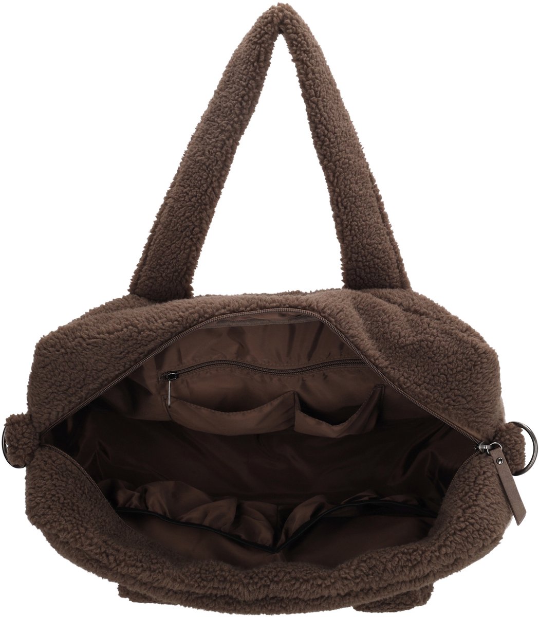 Beagles Lugo Luiertas - Teddy - Shopper - Baby - Mama Tas - Verschoningstas - Diaper Bag - Donkerbruin thumbnail 4