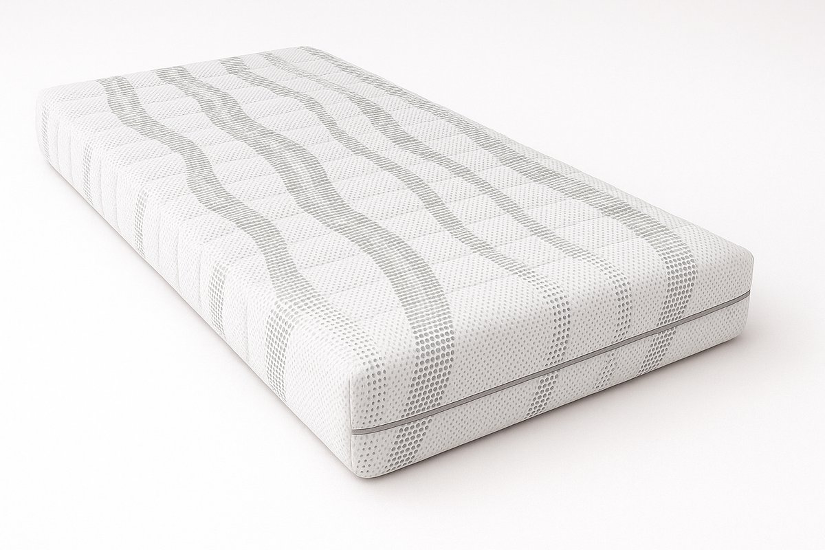 Nessa® 90x200 Orthopedisch Cooltouch Pocketvering Koudschuim matras - 7-Zones ondersteuning - Verkoelende en Wasbare tijk Wit
