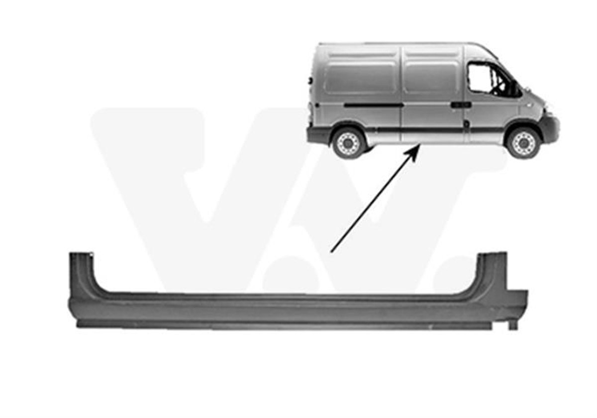 Van Wezel - ACHTER SCHERM VOOR NISSAN INTERSTAR X70 2002-2004