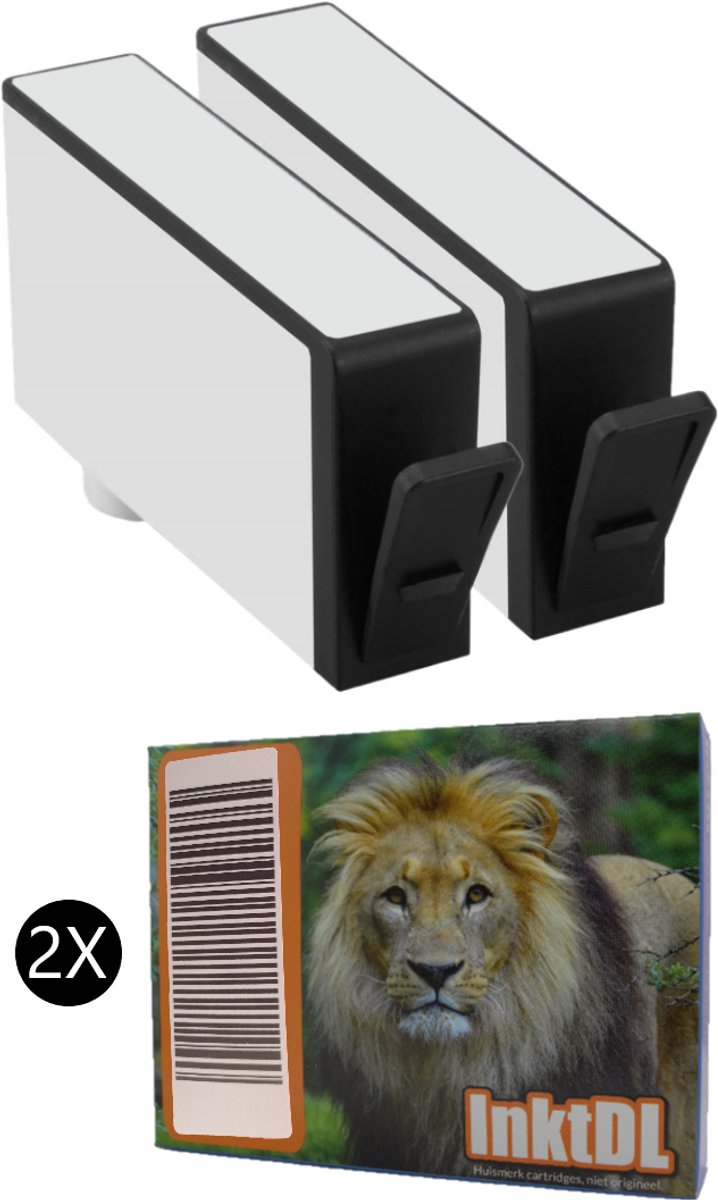Dualpack compatible zwarte inktcartridges geschikt voor HP Deskjet 3070A 3520 D5400 D5445 5460 Officejet 4610 4620 4622 7515 Photosmart 5510 5514 5515 5520 5522 5524 5525 6500 6510 6520 6525 7510 7520