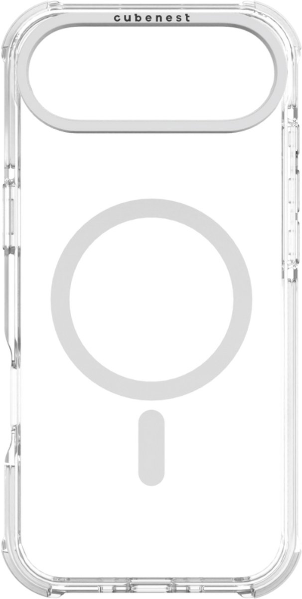 Cubenest iPhone 17 Air hoesje MagPro Strong Guard - Magnetisch Hoesje - Schockproof hoesje - MagSafe-compatibel - Wit
