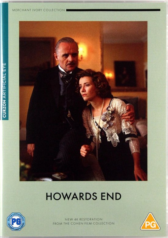 Anthony Hopkins en Emma Thompson staan dicht bij elkaar. Hopkins draagt een smoking, Thompson een jurk met bloemen.