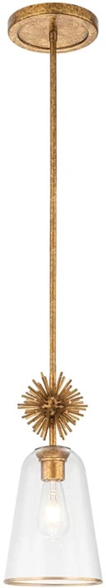 Elstead Lighting LED Hanglamp Staring | 1X E27 Max 40W | Distressed Gold