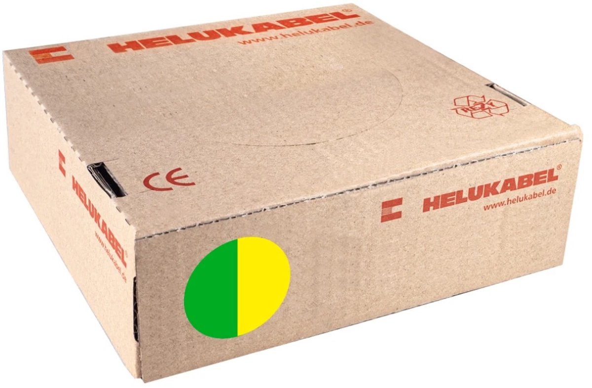 Montagedraad VDS 16mm² (H07V2-K) 90°C groen/geel - per rol 100 meter (309016002)