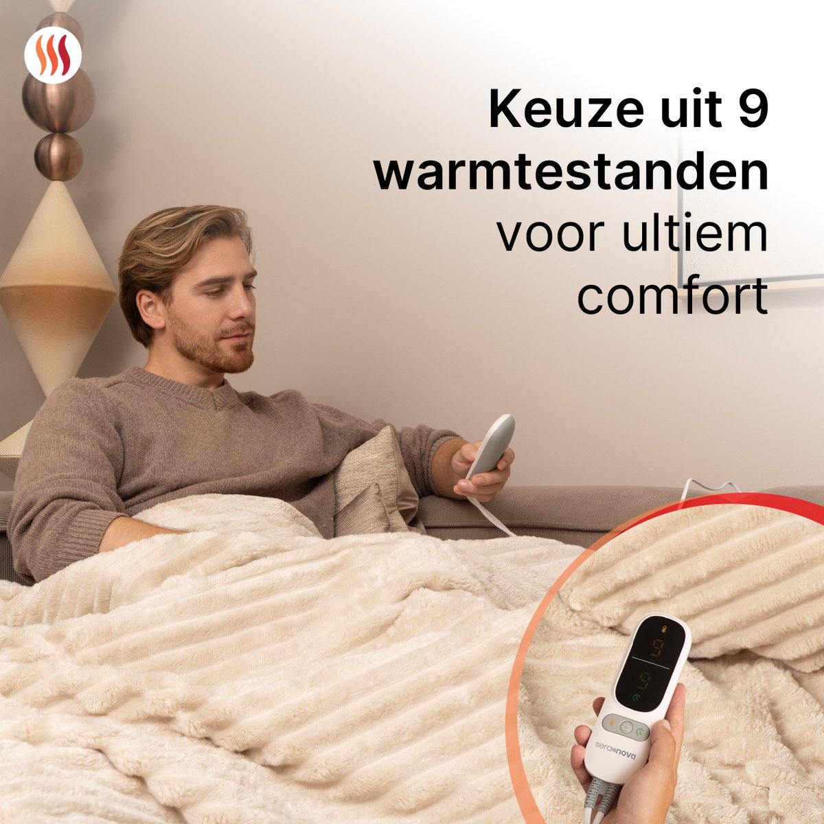 Seranova Elektrische Deken XXL - Extra Warmtedraden thumbnail 5