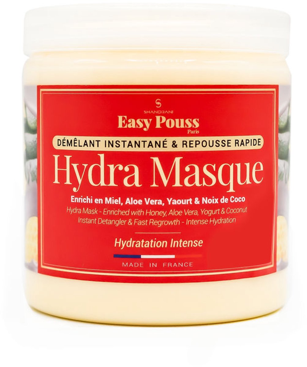 SHANDRANI Easy Pouss - Hydra Masque pour cheveux au yaourt et à l’aloe vera, 250ml