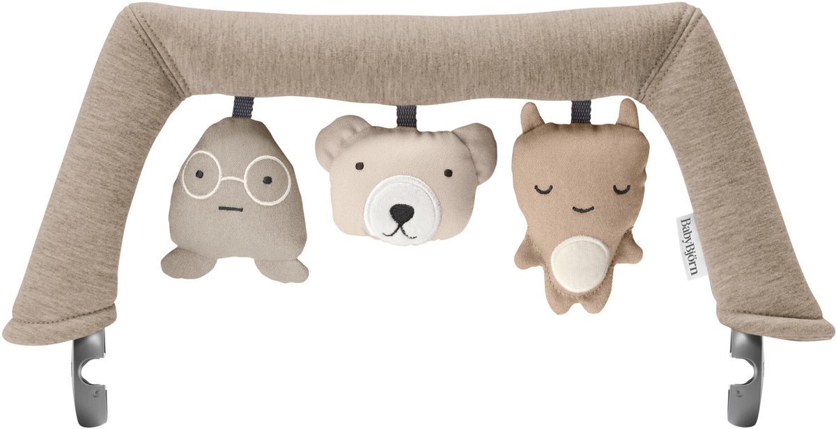 BabyBjörn Speelboog voor Wipstoel - Knuffelvriendjes Neutrale kleuren