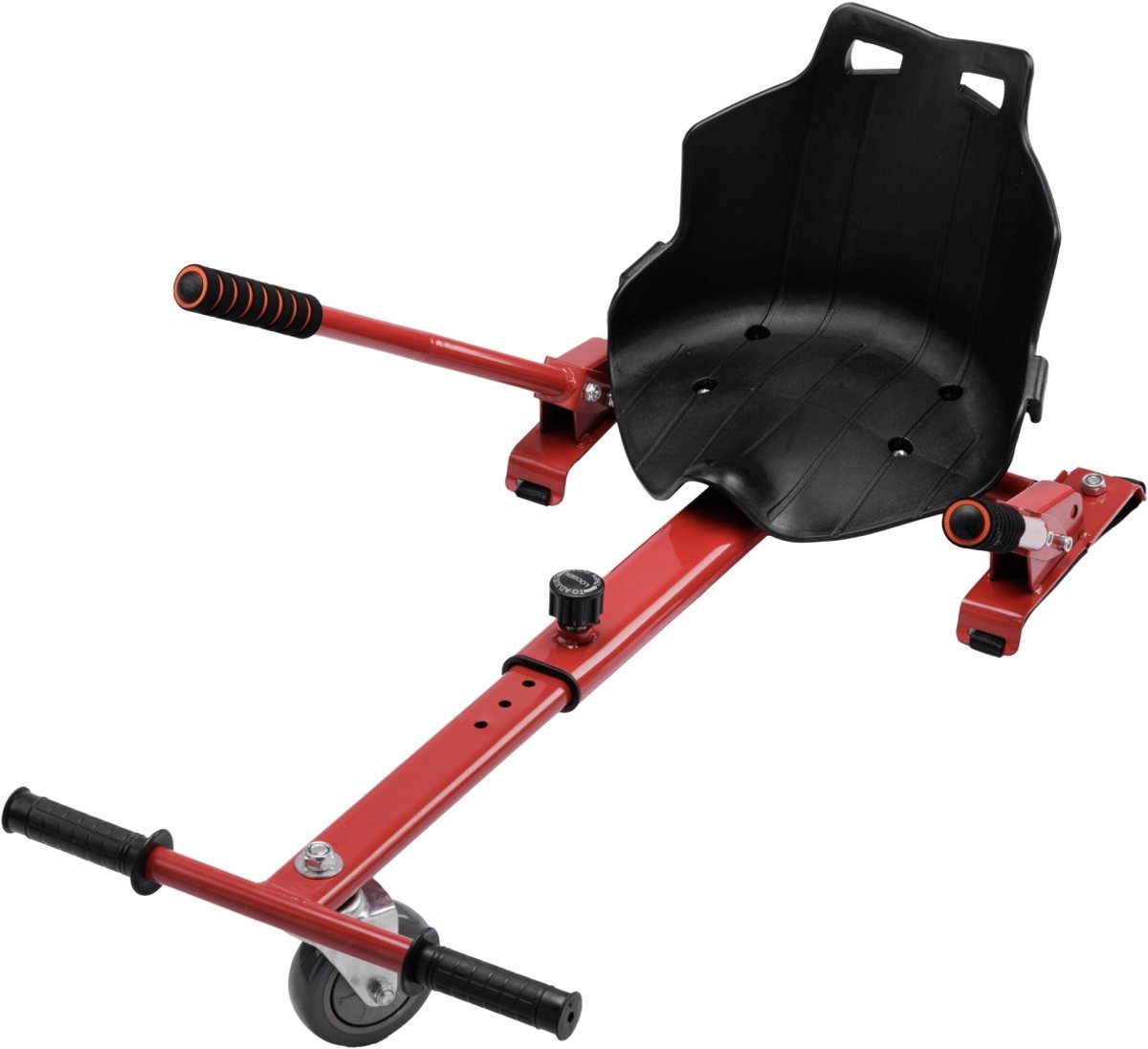 Hoverboard kart - Hoverkart voor Hoverboard - Hoverkart voor Oxboard - Zitje scooter voor 6,5, 8,5 en 10 inch Hoverboard - Kart uitbreiding - Hoge Kwaliteit Materiaal - Rood