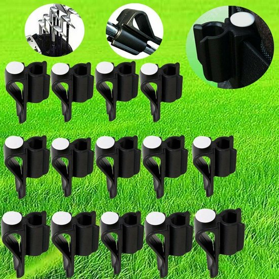 14 stuks - Golfputterklemmen - Duurzaam golfaccessoire - Geschikt voor zowel mannelijke als vrouwelijke golfers -Geschikt voor golfclubs met een diameter van 13,5-14 mm -Zwart van Merkloos — afbeelding 3