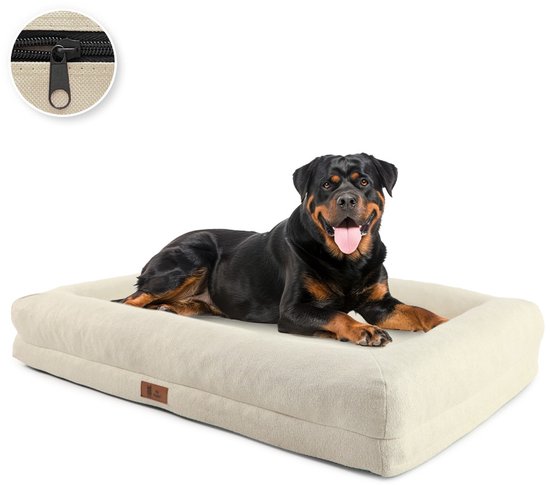 Pet Perfect Luxe Orthopedische Hondenmand - Orthopedisch Hondenkussen -Afneembare hoes - Wasbaar - Met Rits - XL - Core Serie