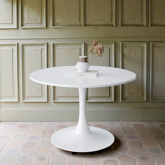 Ronde Eettafel 80 cm – Moderne Witte Design Tafel – Keuken ...