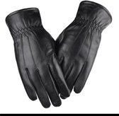 Grdnpro Handschoenen voor heren, met touchscreen-functionaliteit, van echt leer, winter, leren handschoenen, dun, warm, voor automobilisten, met
