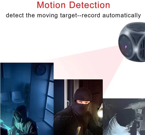 Mini Bodycamera 1080P HD - Draagbare Spycam met Nachtzicht, Bewegingsdetectie & Groothoeklens - Magnetische Beveiligingscamera met Loop Opname - Espiacamera voor Thuis, Auto of Kleding van Sprotek — afbeelding 5