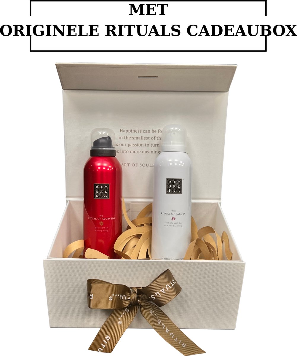 Rituals - Sakura - Ayurveda - Geschenkset - 2X Shower Gel a 200 ml = 400 ml in Originele RITUALS Cadeaubox - Douchegel - Doucheschuim
