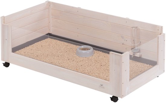 Ferplast Guinny 120 - Caviakooi - Dierenverblijf - 123x60x44 cm Houtkleur