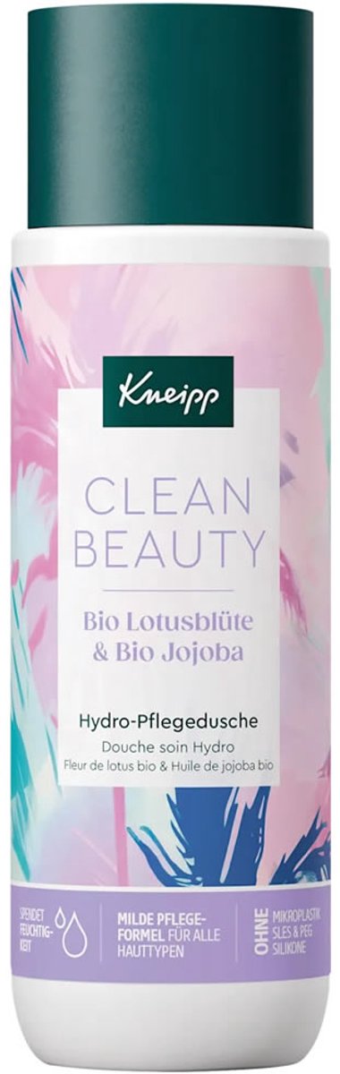 Kneipp Clean Beauty Douchegel – Bio Lotusbloem & Jojoba – 200 ml – Hydraterende & Vegan Douchegel