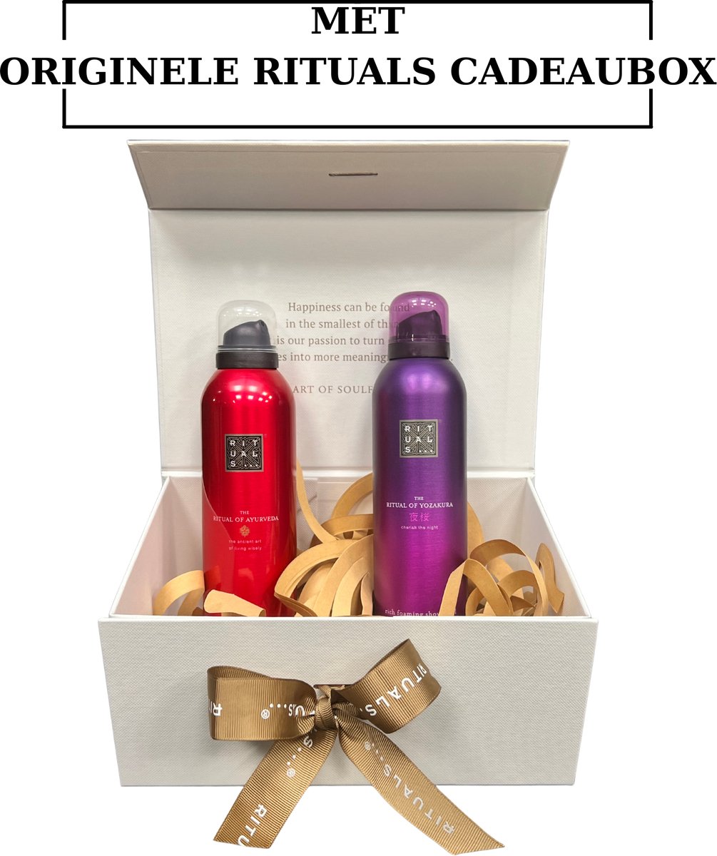 Rituals - Ayurveda - Yozakura - Geschenkset - 2X Shower Gel a 200 ml = 400 ml in Originele RITUALS Cadeaubox - Douchegel - Doucheschuim