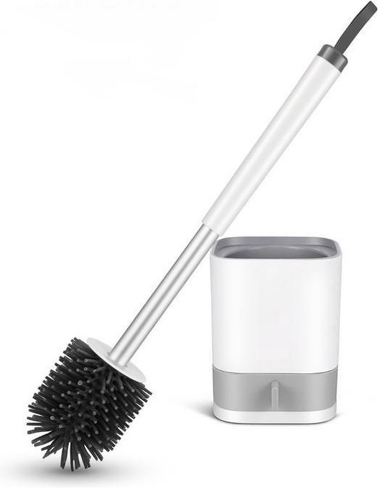 Soluvo | WC borstel | WC borstel met houder | Toiletborstel | toiletbostel met houder | siliconen WC borstel | siliconen Toiletborstel | Hygiënisch | Duurzaam