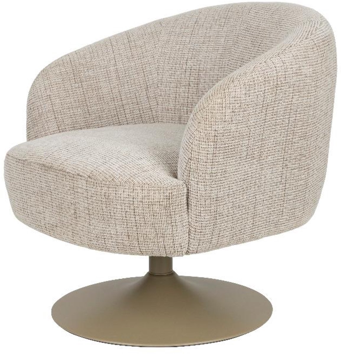 Puur - Rolland draaifauteuil - beige/bruin