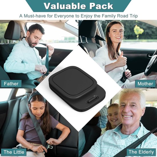 2-pack autogordelclips - Universele gordelversteller - Gordelversteller voor volwassenen - Ontworpen voor comfortabele aanpassing van Merkloos — afbeelding 2