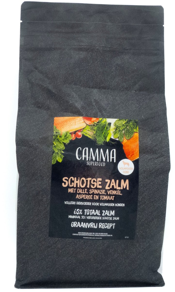 Camma Superfoods - Schotse Zalm Volwassen Hond 6kg