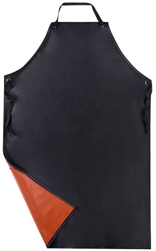 Schort Heren - Slager Schort Waterdichte Schort Heren Kunstleren Schort Zwarte Schort Afwas Keuken Hoge Kwaliteit Schort Chef Slager