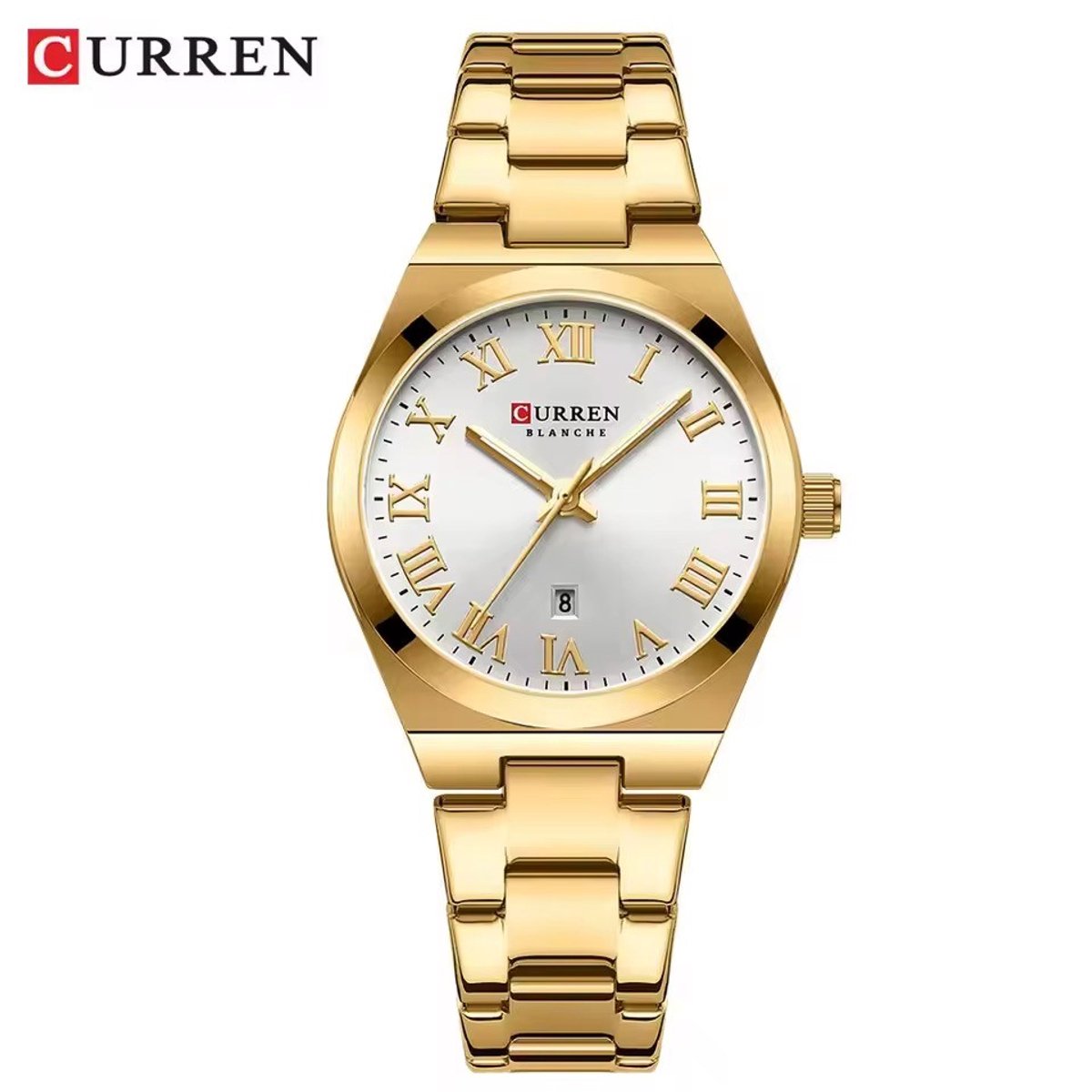 Curren Elegante Dameshorloge | Polshorloge | Dames | Horloge | 33MM | Vrouwen | RVS | Wit