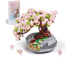Bouwstenen speelgoed-Bonsai planten collectie-Niet geschikt voor LEGO - DIY Creatieve set Sakura-boomspeelgoed-Cadeaus voor volwassenen en kinderen